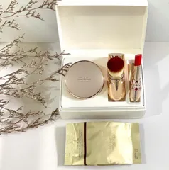 Sét Trang Điểm O Hui The First - Son Môi Rực Rỡ và Phấn Nước Mini Dưỡng Ẩm Cho Làn Da Tươi Tắn