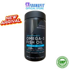 Viên Uống Omega 3 Triple Strength Sports Research - Hỗ Trợ Sức Khỏe Tim Mạch, Chất Lượng, Hộp 60 Viên Nâng Cao Sức Khỏe