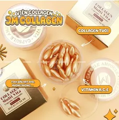 Serum Dưỡng Da JM Whitening Care Collagen Tươi - Tinh Chất Multi Vita Capsule Ampoule (Vĩ 12 Viên) giúp làm sáng da và chống lão hóa hiệu quả