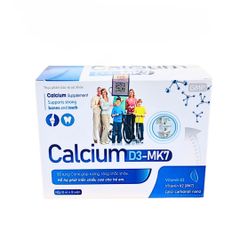 Viên uống Canxi D3 MK7 100 viên - Bổ sung Canxi hỗ trợ phát triển chiều cao cho trẻ em và ngăn ngừa loãng xương ở người lớn.