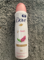 Xịt Khử Mùi Dove 48h Go Fresh Lựu 150ml - Hương Thơm Tươi Mát, Khử Mùi Hiệu Quả, Dành Cho Nam & Nữ