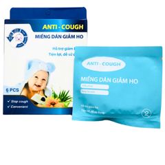 Miếng Dán Giảm Ho Anti-Cough Từ Thảo Dược Tự Nhiên - Hỗ Trợ Giảm Ho, Nghẹt Mũi, Dễ Dàng Sử Dụng - Hộp 6PC