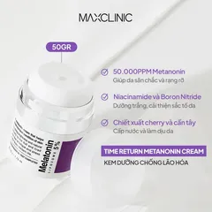 Kem Dưỡng Maxclinic Time Return Hàn Quốc - Tái Tạo Da, Mờ Thâm Nám, Chăm Sóc Da Sáng Mịn, Giúp Da Khỏe Mạnh (50gr)