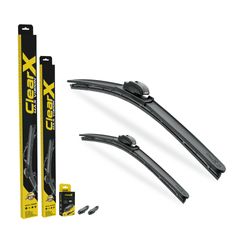 Gạt Mưa Cao Cấp ClearX Max Vision Hàn Quốc - Lưỡi Cao Su Teflon Chống Lão Hóa, Bền Bỉ, Chân Cài Đa Năng, Phụ Kiện Xe Hơi