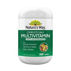 Viên Uống Vitamin Tổng Hợp Nature’s Way Complete Daily Multivitamin Úc - 200 Viên Hỗ Trợ Sức Khỏe Chống Oxy Hóa, Tăng Cường Đề Kháng