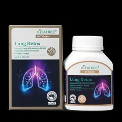Viên Uống Bổ Phổi Vitatree Lung Detox 60 Viên - Hỗ Trợ Thải Độc Phổi, Tăng Cường Miễn Dịch Hệ Hô Hấp, Hàng Nhập Khẩu Chính Ngạch