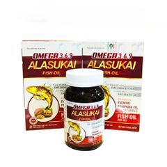Viên uống Omega 3.6.9 Alasukai - Hỗ trợ sáng mắt, bổ sung chất chống oxy hóa, cải thiện thị lực - Hộp 60 viên nang mềm