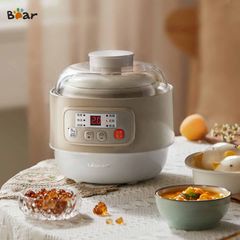 Xửng Hấp Nắp Nhựa Nồi Nấu Chậm Bear 0.8L - Dụng Cụ Hấp Thực Phẩm Tiện Lợi Cho Bé