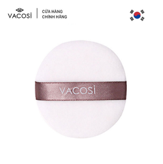 Bông Tán Phấn Chất Lượng Vacosi Medium White Round Puff Bp20 - Sản Phẩm Trang Điểm Hoàn Hảo Cho Làn Da Nhạy Cảm