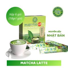 Bột Trà Xanh Matcha Latte OneLife – Hộp 6 Gói Nguyên Chất Nhật Bản, Dễ Pha, Thơm Ngon, Tiện Lợi, Nạp Năng Lượng Mỗi Ngày