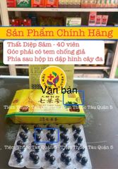 Viên uống Thất Diệp Sâm 40 viên - Hỗ trợ giảm đau nhức xương khớp, chính hãng từ Malaysia, công thức tự nhiên
