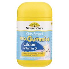 Kẹo Canxi & Vitamin D Nature's Way Vita Gummies cho Trẻ Em - Bổ Sung 60 Viên Hỗ Trợ Phát Triển Xương Khỏe Mạnh