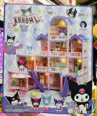 Đồ Chơi Lắp Ghép Nhà Búp Bê Kuromi 8816-37 Villa Garden - Bộ 285/296 Mảnh Phát Triển Tư Duy Cho Trẻ Em Từ 3 Tuổi