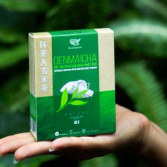 Bột Genmaicha Trà Xanh Gạo Rang OneLife Nhật Bản - 50gr Hỗ Trợ Giảm Cân, Thức Uống Tự Nhiên, Không Đường, Thơm Ngon, Dễ Pha Chế