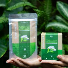 Bột Genmaicha Trà Xanh Gạo Rang OneLife Nhật Bản - 50gr Hỗ Trợ Giảm Cân, Thức Uống Tự Nhiên, Không Đường, Thơm Ngon, Dễ Pha Chế