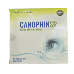 Dung Dịch Canophin SR - Hỗ Trợ Cải Thiện Thị Lực, Giúp Giảm Tình Trạng Nhìn Mờ - Hộp 20 Ống 10ml