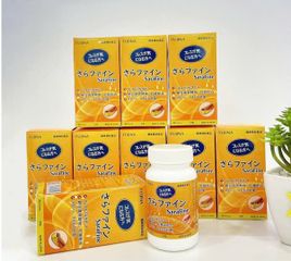 Viên Uống Giảm Mỡ Máu Sarafine Nhật Bản - Hỗ Trợ Cholesterol, Xơ Vữa Động Mạch - 80 Viên Hộp, Tăng Cường Chuyển Hóa Chất Béo