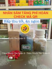 Nhân Sâm Tăng Phì Hoàn Chính Hãng - Hỗ Trợ Tăng Cân, Cải Thiện Chức Năng Tiêu Hóa, Hộp 30 Viên