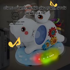Đồ Chơi Voi Tung Bóng HD9359 - Đèn Nhạc, Bánh Răng Quay, Đồ Chơi Phát Triển Kỹ Năng cho Bé Từ 1-6 Tuổi