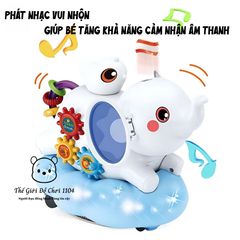 Đồ Chơi Voi Tung Bóng HD9359 - Đèn Nhạc, Bánh Răng Quay, Đồ Chơi Phát Triển Kỹ Năng cho Bé Từ 1-6 Tuổi