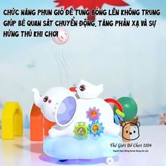 Đồ Chơi Voi Tung Bóng HD9359 - Đèn Nhạc, Bánh Răng Quay, Đồ Chơi Phát Triển Kỹ Năng cho Bé Từ 1-6 Tuổi