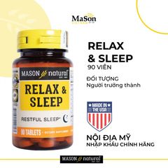 Mason Natural Relax & Sleep – Hỗ trợ cải thiện và nâng cao chất lượng giấc ngủ date 3/2026 