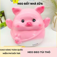 Heo đất tiết kiệm đeo túi thỏ