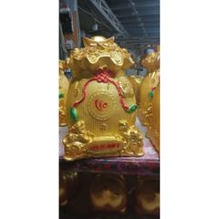 Heo Đất Tiết Kiệm Tài Lộc Vàng Đồng - Hũ Đựng Tiền Phong Thủy Trang Trí Nhà Cửa, Quà Tặng Ý Nghĩa