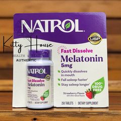 Viên Kẹo Ngậm Hỗ Trợ Giấc Ngủ Natrol Sleep 5mg - Giúp Ngủ Ngon Hơn, 250 Viên, Thực Phẩm Chức Năng Chất Lượng