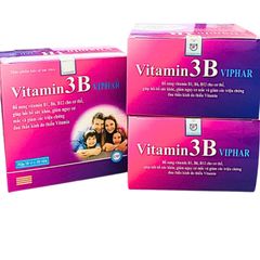 Viên uống Vitamin 3B Viphar - Hỗ trợ B1, B6, B12 Bồi bổ sức khỏe - Hộp 100 viên Duy trì Năng lượng và Tăng cường sức đề kháng