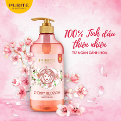 Sữa tắm Purite 250ml Hoa Anh Đào - Chiết Xuất Tự Nhiên, Làm Sạch & Dưỡng Ẩm, Hương Thơm Nhẹ Nhàng, Phù Hợp Mọi Loại Da