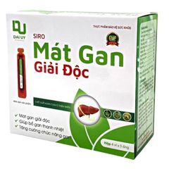 Siro Mát Gan Giải Độc Gan Đại Uy - Tăng Cường Chức Năng Gan, Giảm Mẩn Ngứa, Rôm Sảy - Hộp 20 ống Chuyên Dụng cho Trẻ Em và Người Lớn