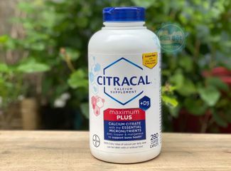 Viên uống bổ sung canxi CITRACAL +D3 MAXIMUM PLUS 280 viên - Hỗ trợ sức khỏe xương chắc khỏe và hấp thu canxi tối ưu