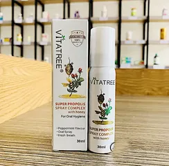 Chai Xịt Keo Ong Vitatree 30ml - Chiết Xuất Tự Nhiên Giúp Dưỡng Da Mịn Màng và Kháng Viêm, Sản Phẩm Chăm Sóc Da Toàn Diện