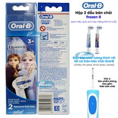 set 2 Đầu bàn chải thay thế Oral-B Stages Power Frozen - Bé trai