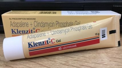 Kem Trị Mụn Klenzit Glenmark C 15G Gel - Giảm Mụn Hiệu Quả, Làm Sáng Da, Chứa Adapalen và Chiết Xuất Thiên Nhiên