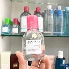Nước Tẩy Trang Bioderma Crealine H2O 100ml (Hồng) 296405