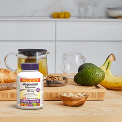 Viên Uống Magnesium Bisglycinate Webber Naturals 200mg - Giảm Căng Thẳng, Hỗ Trợ Giấc Ngủ Sâu và Khỏe Xương (Hộp 120 Viên) - YoungFit