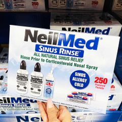 Bình Rửa Mũi Neilmed 250 Gói Muối - Giải Pháp Vệ Sinh Mũi Tiện Lợi, Hỗ Trợ Sức Khỏe Đường Hô Hấp, Sản Phẩm Mỹ