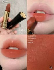 Son Lancôme 336 L'absolu Rouge Drama Matte - Son Môi Đỏ Đậm, Lì Mịn, Độ Bám Màu Lên Đến 8 Giờ, Chăm Sóc Môi 3.4g