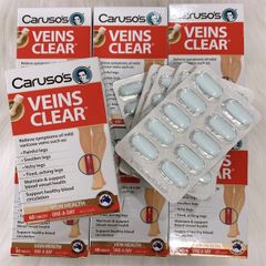 Viên Uống Hỗ Trợ Suy Giãn Tĩnh Mạch Caruso'S Veins Clear 60 Viên 296542