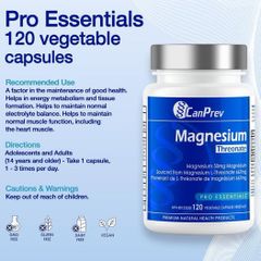 Viên uống Canprev Magnesium L-Threonate 120 viên - Tăng cường trí nhớ, giảm căng thẳng, dễ hấp thụ vào não bộ