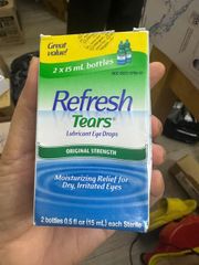Nước nhỏ mắt nhân tạo Refresh Plus 15ml - Hộp 2 lọ cấp ẩm và làm dịu mắt - Giải pháp cho môi trường ô nhiễm
