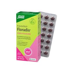 Viên uống Sắt thuần chay Floradix Salus Đức 84 viên