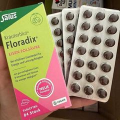 Viên uống Sắt thuần chay Floradix Salus Đức 84 viên