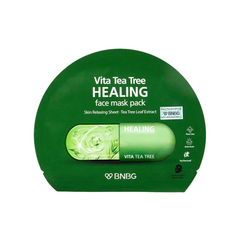 Mặt Nạ BNBG Vita Tea Tree Tràm Trà Kiểm Soát Dầu Mụn - Hộp 10 Miếng X 30ml - Dưỡng Da, Làm Sạch Sâu, Ngăn Ngừa Mụn
