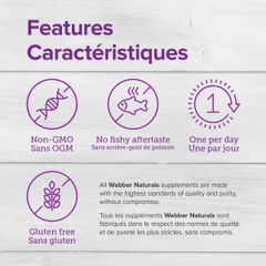Viên Uống Dầu Cá Omega 3 900mg Webber Naturals - Hỗ Trợ Sức Khỏe Tim Mạch - Hộp 80 Viên - Sản Phẩm Từ Canada