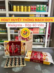 Hỗ Trợ Tim Mạch Hoạt Huyết Thông Mạch Đơn - Giảm Đau Nhức Xương Khớp, Gout - Hộp 40 Viên Malaysia 2023