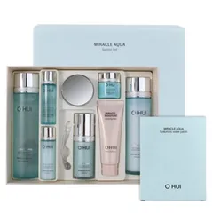 Bộ Dưỡng Da Kiềm Dầu Giảm Nhờn Mụn Ohui Miracle Aqua Special Set - Chăm Sóc Da Dầu, Cung Cấp Độ Ẩm Từ Hyaluronic Acid