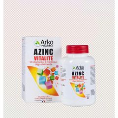 Viên uống Arkopharma Azinc Vitalite - Bổ sung Vitamin và Khoáng chất hỗ trợ sức khỏe toàn diện cho người lớn và thanh thiếu niên, 120 viên từ Pháp
